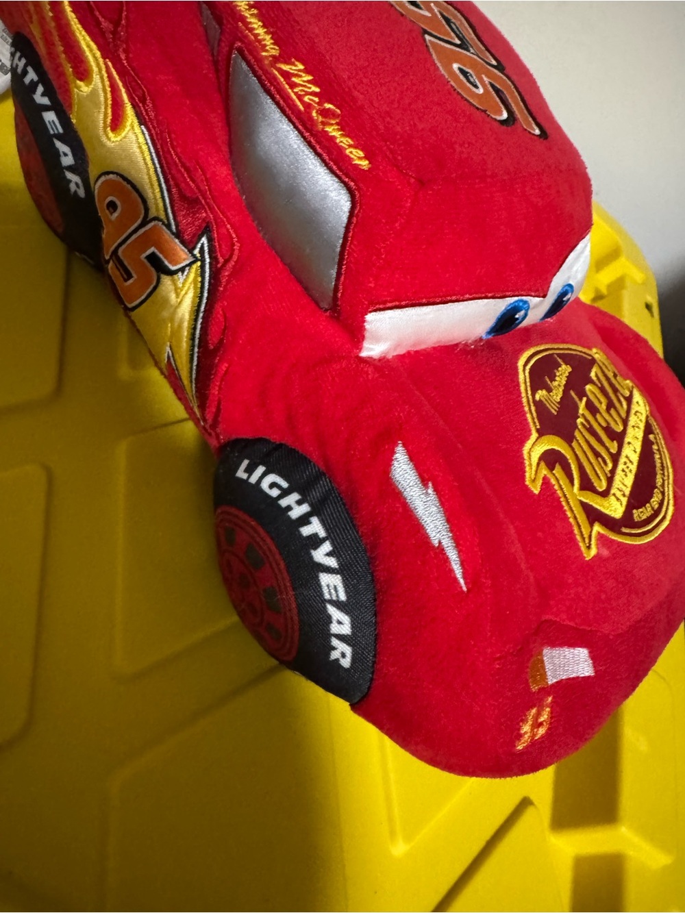 Disney Red Lightning McQueen Plush Car - Picture 7 of 7